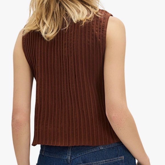 Free People Tilly Rib Button-Up Top - Picture 2 of 3